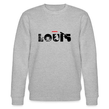 Louis - Sweat bio CHANGER Stanley/Stella Unisexe - gris chiné - Devant - Nik (191cm) & Marisol (170cm)