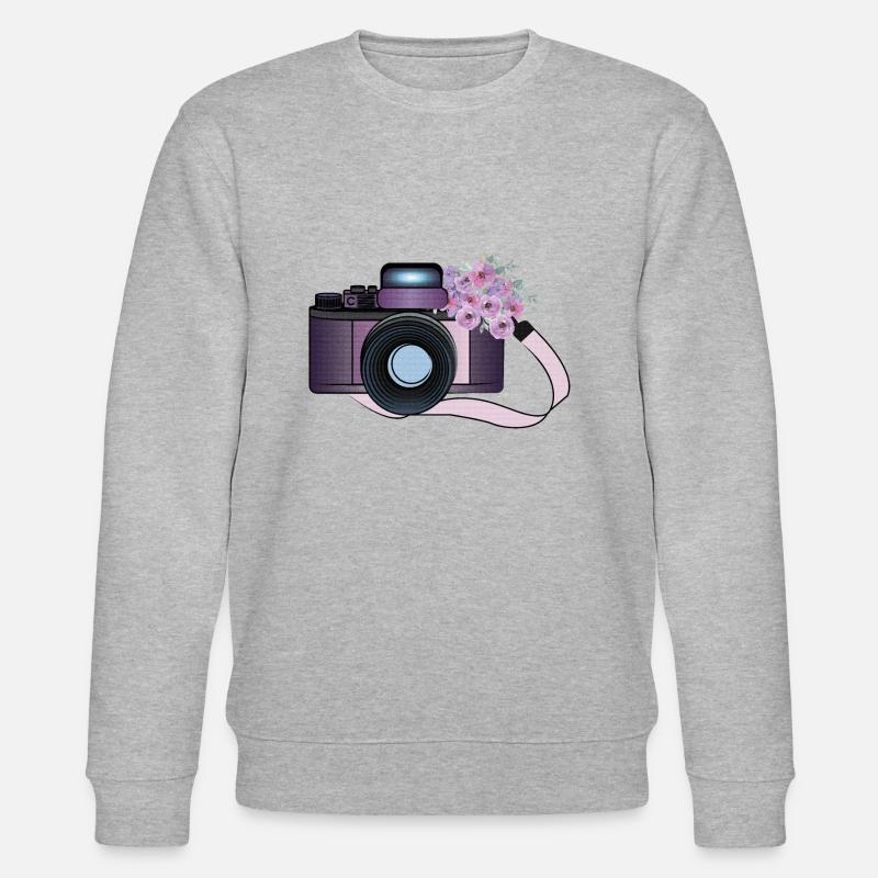 CAMARA CON FLORES - Stanley/Stella Unisex Bio-Sweatshirt CHANGER  - Grau meliert