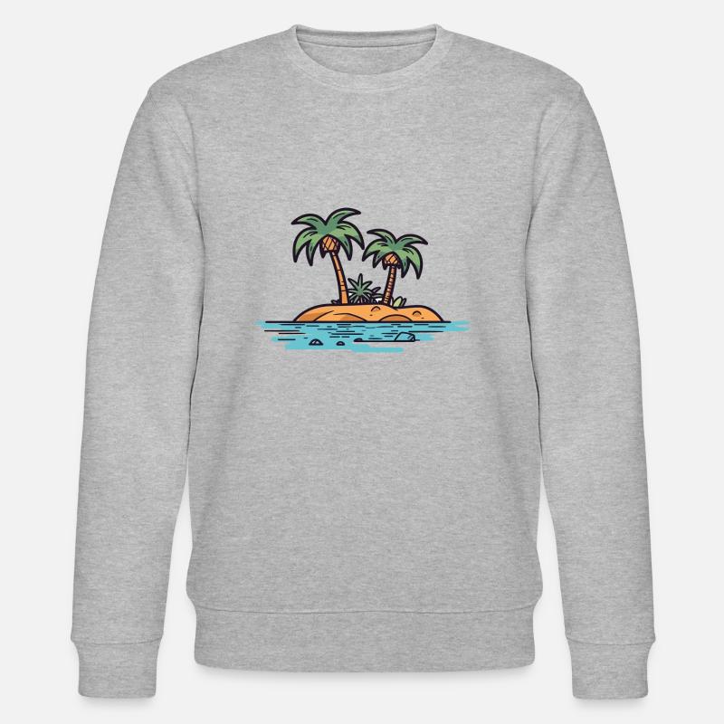 Palmeninsel - Stanley/Stella Unisex Bio-Sweatshirt CHANGER  - Grau meliert