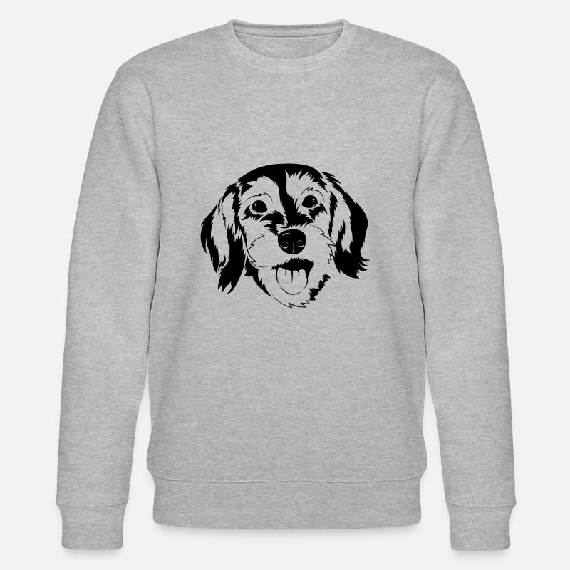 Dackelgesicht - Stanley/Stella Unisex Bio-Sweatshirt CHANGER  - Grau meliert