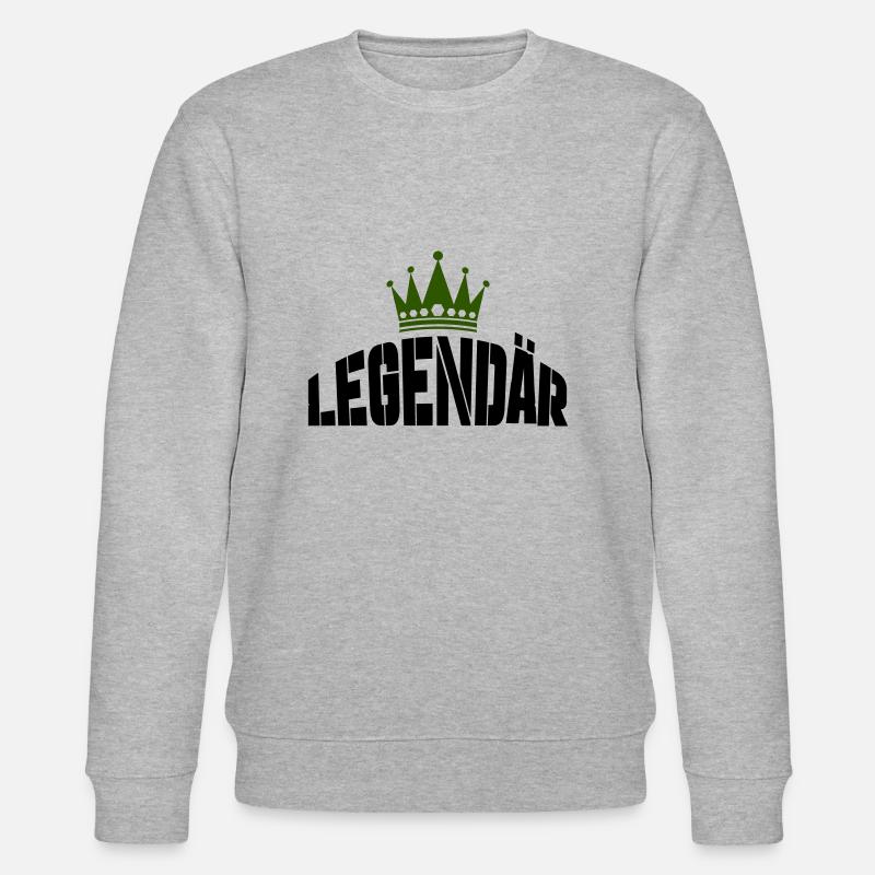 legendär - Stanley/Stella Unisex Bio-Sweatshirt CHANGER  - Grau meliert