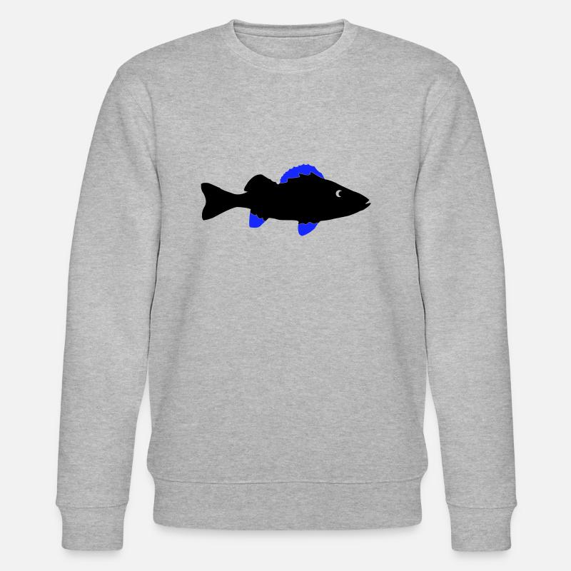 Poisson perche - Sweat bio CHANGER Stanley/Stella Unisexe - gris chiné