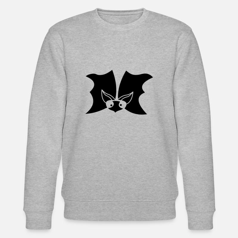 Fledermaus - Stanley/Stella Unisex Bio-Sweatshirt CHANGER  - Grau meliert
