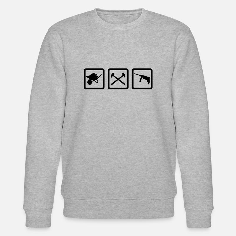 Handwerker Gear - Stanley/Stella Unisex Bio-Sweatshirt CHANGER  - Grau meliert