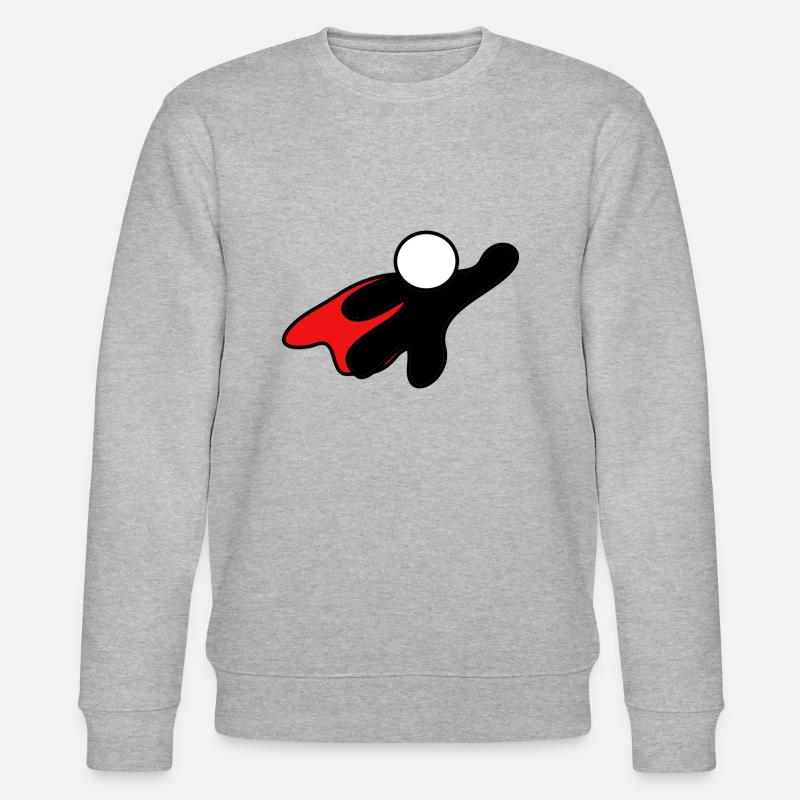 superhero - Stanley/Stella Unisex Bio-Sweatshirt CHANGER  - Grau meliert