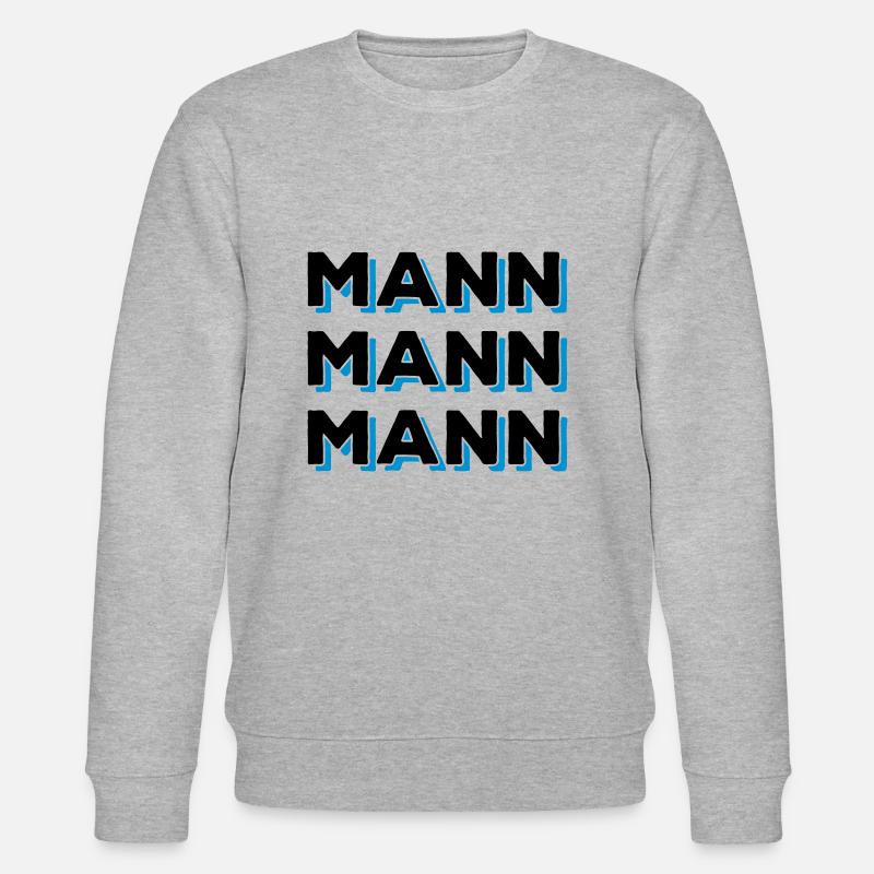 Mann Mann Mann - Stanley/Stella Unisex Bio-Sweatshirt CHANGER  - Grau meliert