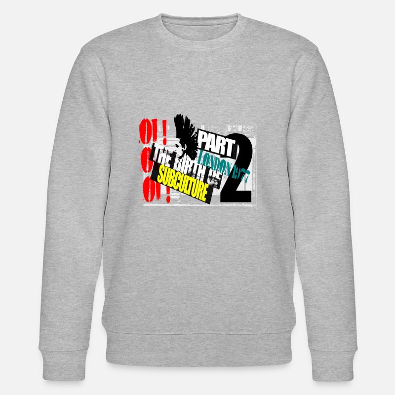 Punk Subkultur - Stanley/Stella Unisex Bio-Sweatshirt CHANGER  - Grau meliert