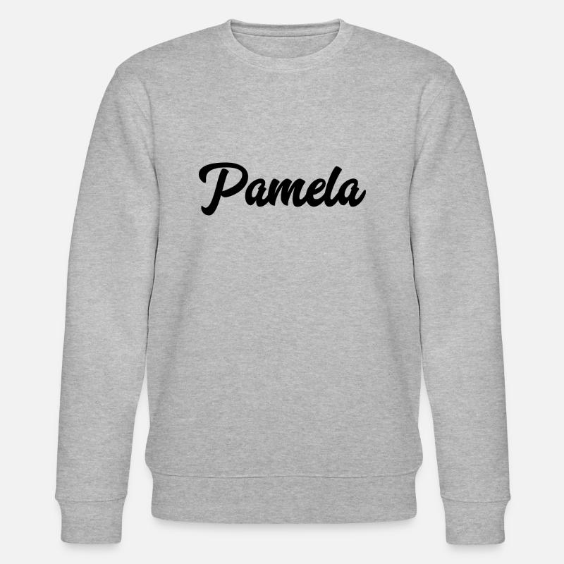 Pamela Custom Text Nom d’anniversaire - Sweat bio CHANGER Stanley/Stella Unisexe - gris chiné