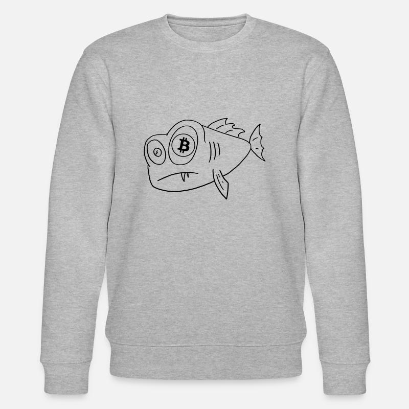 bitcoin poisson à l’œil bitcoin - Sweat bio CHANGER Stanley/Stella Unisexe - gris chiné