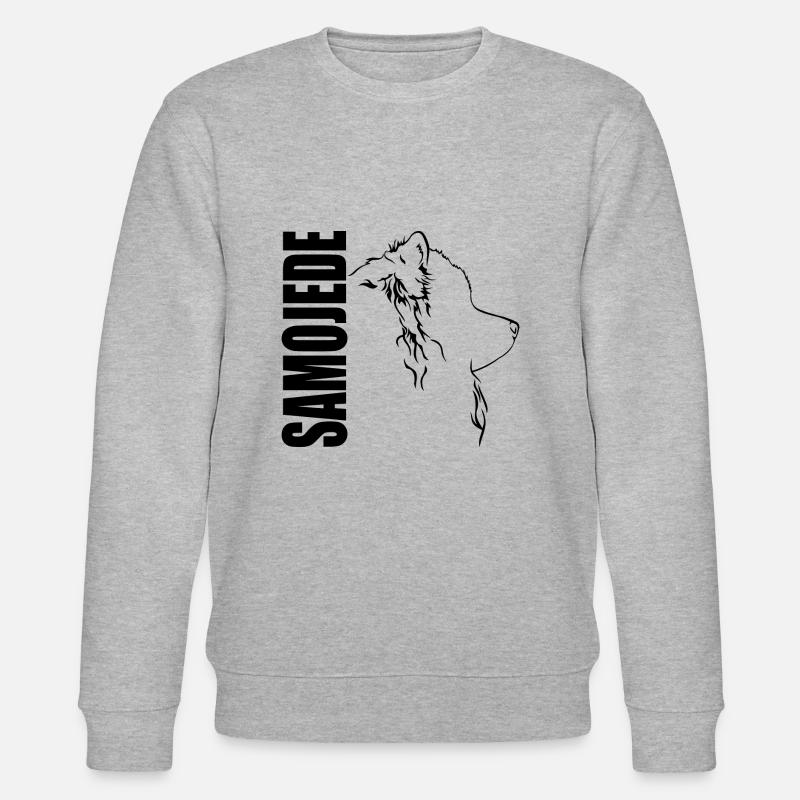 SAMOJEDE Profil Chiens Chien Wilsigns - Sweat bio CHANGER Stanley/Stella Unisexe - gris chiné