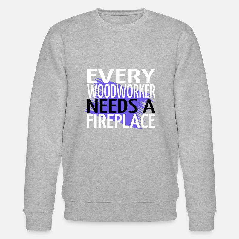 arboriculturist apprentice - Stanley/Stella Unisex Bio-Sweatshirt CHANGER  - Grau meliert