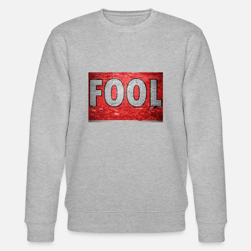 Fool Graffiti - Stanley/Stella CHANGER Unisex Organic Sweatshirt - heather grey