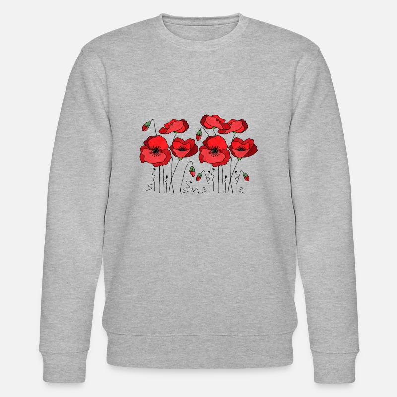 Fleur - Sweat bio CHANGER Stanley/Stella Unisexe - gris chiné