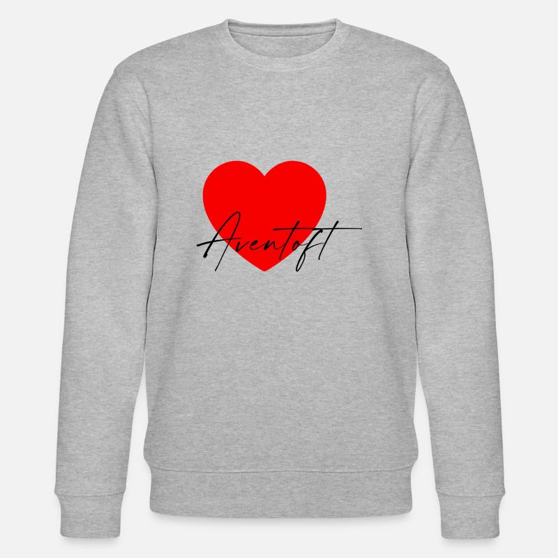 i Love Aventoft - Stanley/Stella Unisex Bio-Sweatshirt CHANGER  - Grau meliert