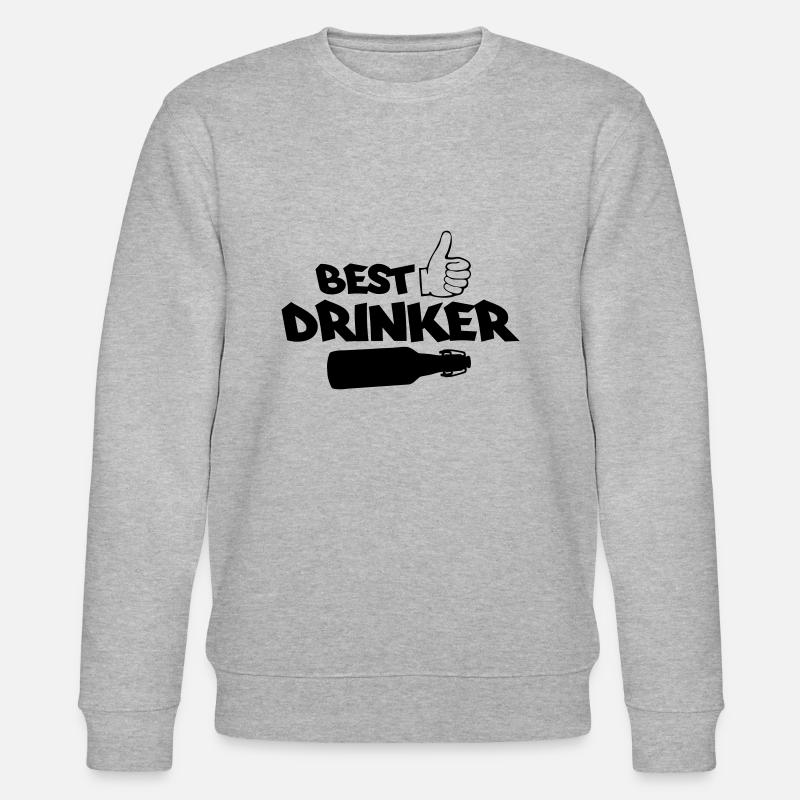 best drinker - Stanley/Stella Unisex Bio-Sweatshirt CHANGER  - Grau meliert