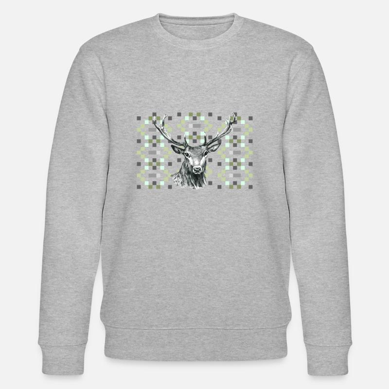 Cerf - Sweat bio CHANGER Stanley/Stella Unisexe - gris chiné