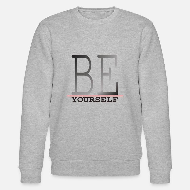 BeYourself - sei du selbst - Stanley/Stella Unisex Bio-Sweatshirt CHANGER  - Grau meliert
