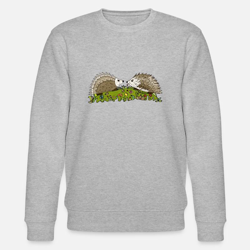 Hedgehogs - Stanley/Stella CHANGER Unisex Organic Sweatshirt - heather grey