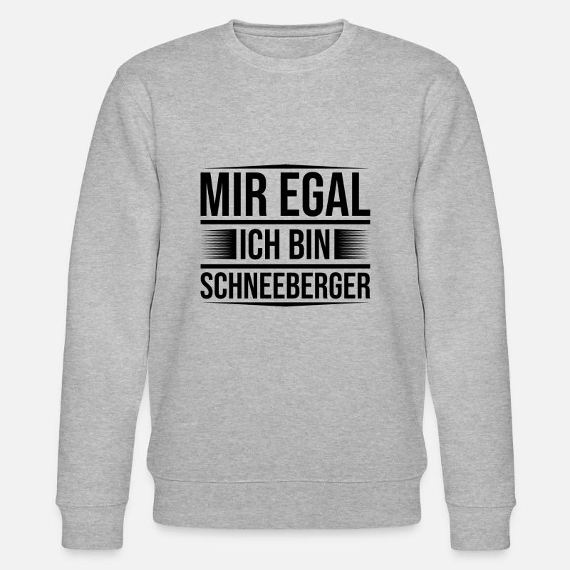 Schneeberg mir egal - Stanley/Stella Unisex Bio-Sweatshirt CHANGER  - Grau meliert