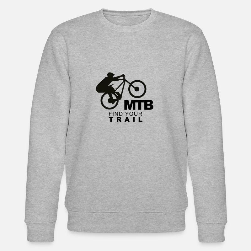 MTB FindYourTrail - Stanley/Stella Unisex Bio-Sweatshirt CHANGER  - Grau meliert