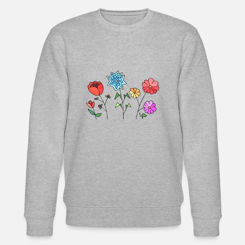 Fleur - Sweat bio CHANGER Stanley/Stella Unisexe - gris chiné