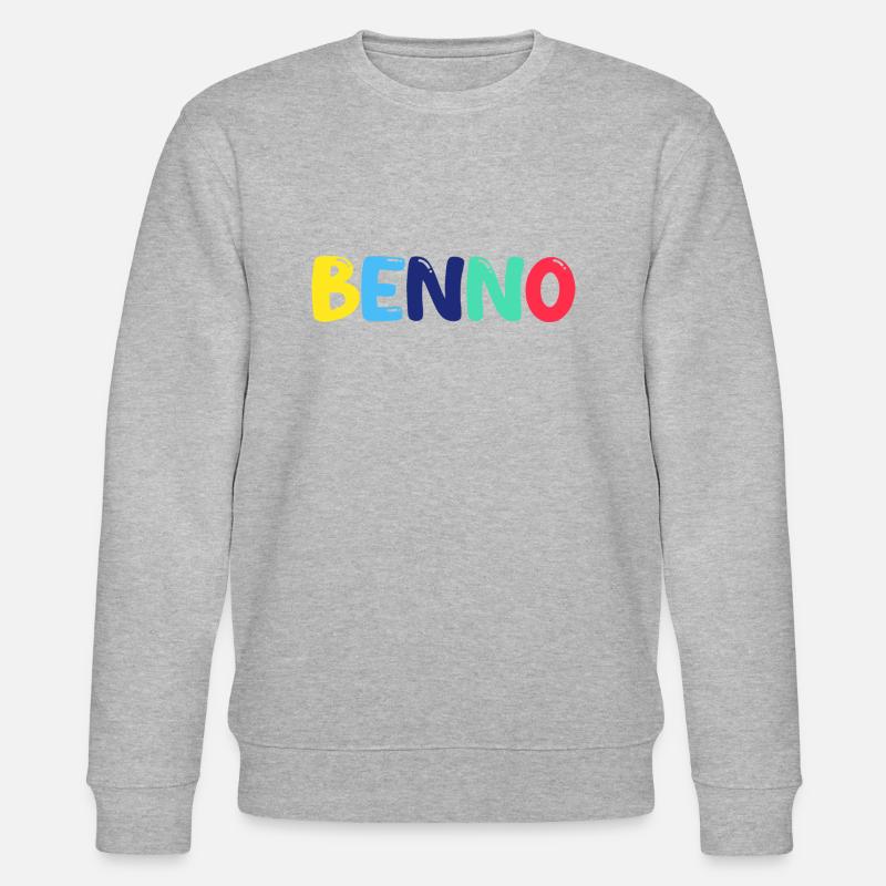 Name - Benno - Stanley/Stella Unisex Bio-Sweatshirt CHANGER  - Grau meliert