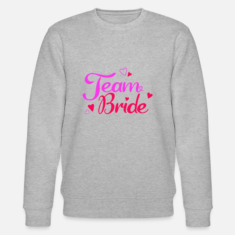 Team Bride - Stanley/Stella Unisex Bio-Sweatshirt CHANGER  - Grau meliert