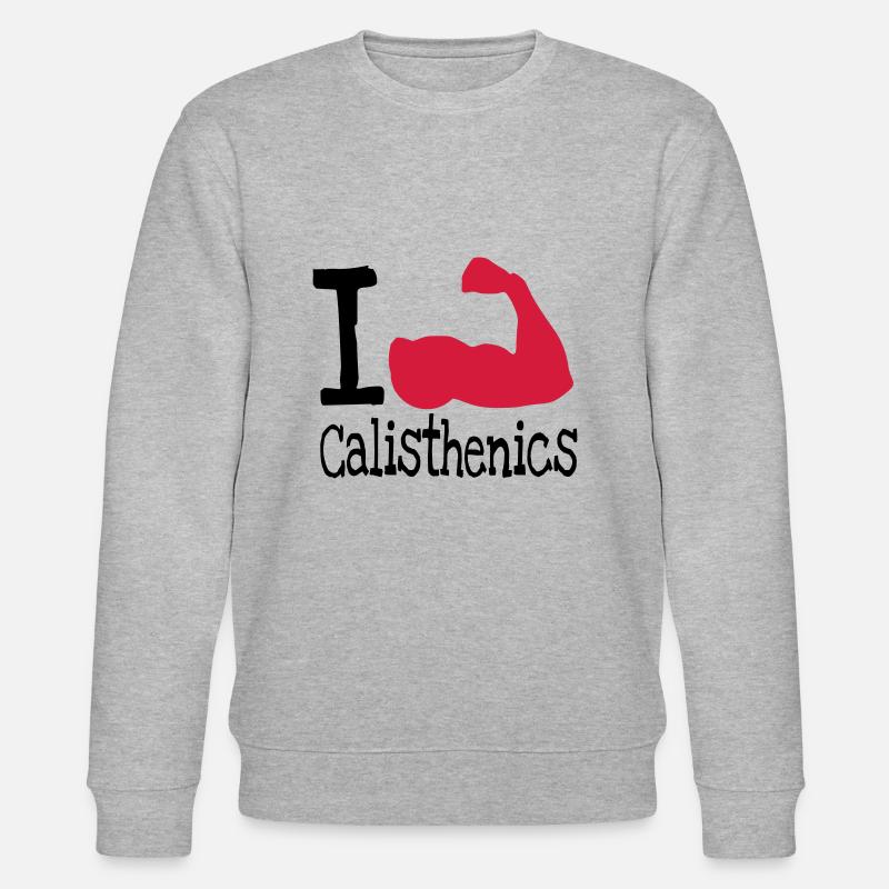 J'adore calisthenics_red - Sweat bio CHANGER Stanley/Stella Unisexe - gris chiné