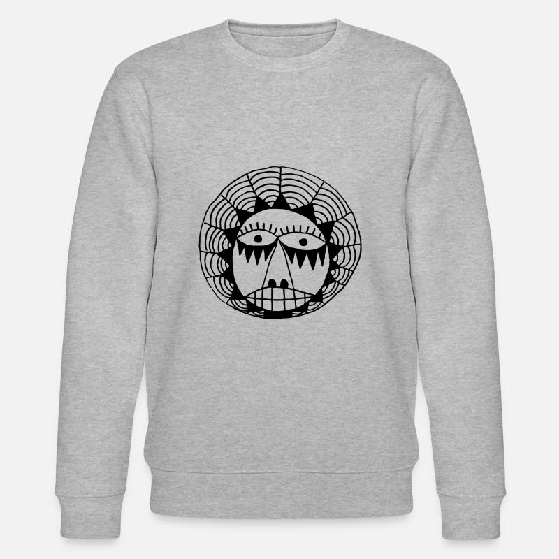 Die runde Maske - Stanley/Stella Unisex Bio-Sweatshirt CHANGER  - Grau meliert
