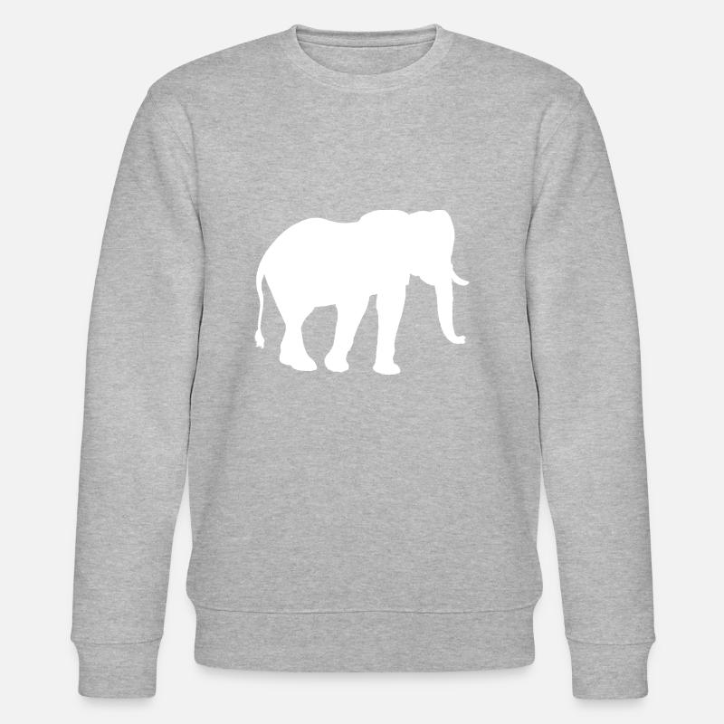 Éléphant d’Afrique - Sweat bio CHANGER Stanley/Stella Unisexe - gris chiné