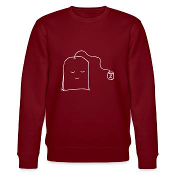 Tee - Stanley/Stella Unisex Bio-Sweatshirt CHANGER  - Burgunderrot - Vorne - Nik (191cm) & Marisol (170cm)