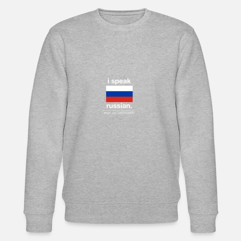 Russie - Sweat bio CHANGER Stanley/Stella Unisexe - gris chiné