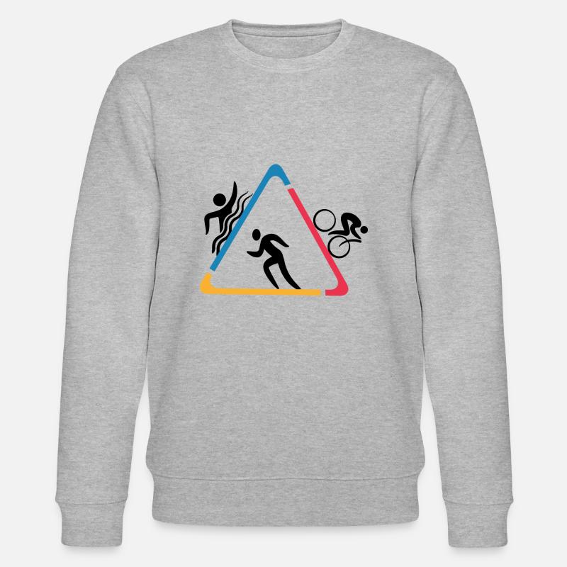 Triathlon - Stanley/Stella Unisex Bio-Sweatshirt CHANGER  - Grau meliert