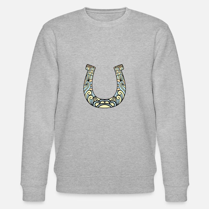 Huffero, Hufeisen Nr:016 - Stanley/Stella Unisex Bio-Sweatshirt CHANGER  - Grau meliert