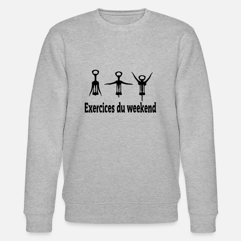 Aperitif Übungen am Wochenende - Stanley/Stella Unisex Bio-Sweatshirt CHANGER  - Grau meliert