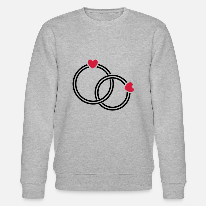 Eheringe - Stanley/Stella Unisex Bio-Sweatshirt CHANGER  - Grau meliert
