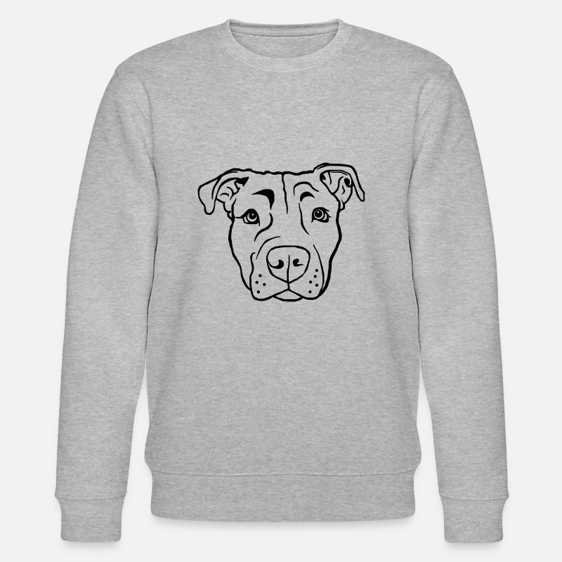 Stafford Terrier - Stanley/Stella Unisex Bio-Sweatshirt CHANGER  - Grau meliert