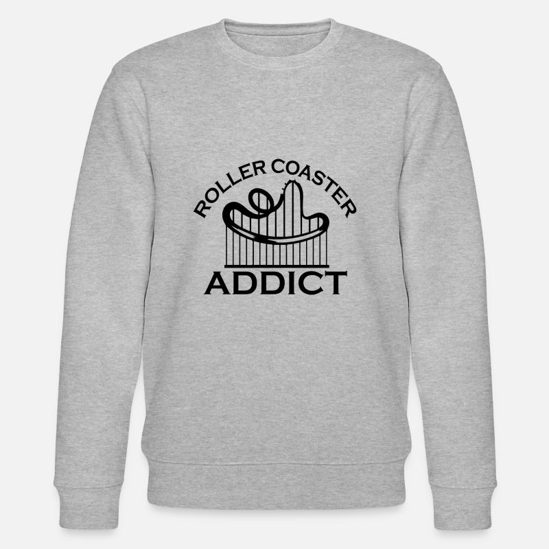 Rollercoaster Roller Coaster - Stanley/Stella CHANGER Unisex Organic Sweatshirt - heather grey