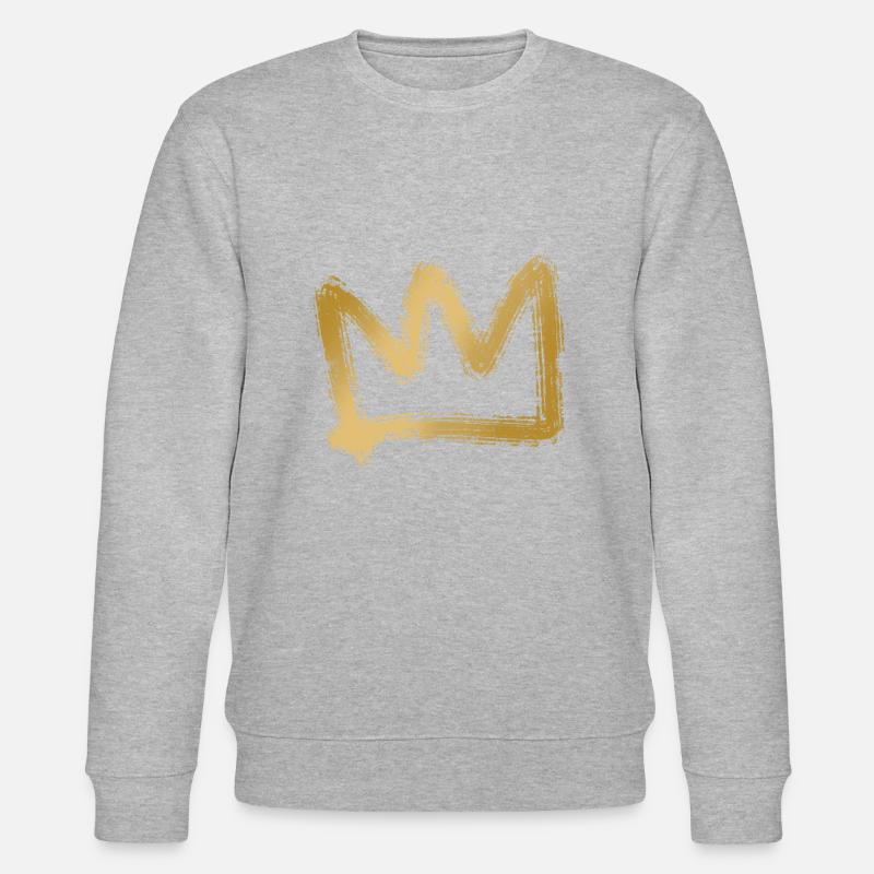 Krone gold - Stanley/Stella Unisex Bio-Sweatshirt CHANGER  - Grau meliert