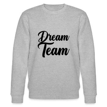 Dream Team - Stanley/Stella CHANGER Unisex Organic Sweatshirt - heather grey - Front - Nik (191cm) & Marisol (170cm)