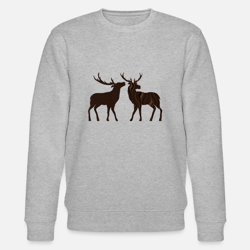 Cerf - Sweat bio CHANGER Stanley/Stella Unisexe - gris chiné