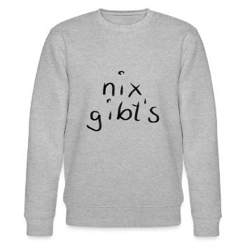 nix gibt's - Stanley/Stella Unisex Bio-Sweatshirt CHANGER  - Grau meliert - Vorne - Nik (191cm) & Marisol (170cm)