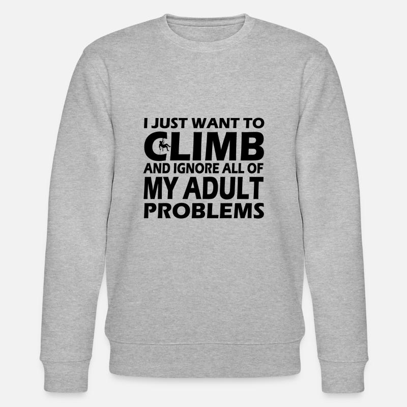 climbing - Stanley/Stella Unisex Bio-Sweatshirt CHANGER  - Grau meliert