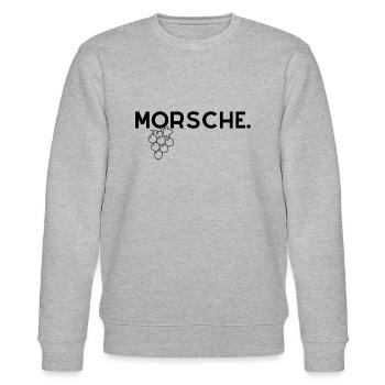 Morsche. Weintraube. - Stanley/Stella Unisex Bio-Sweatshirt CHANGER  - Grau meliert - Vorne - Nik (191cm) & Marisol (170cm)