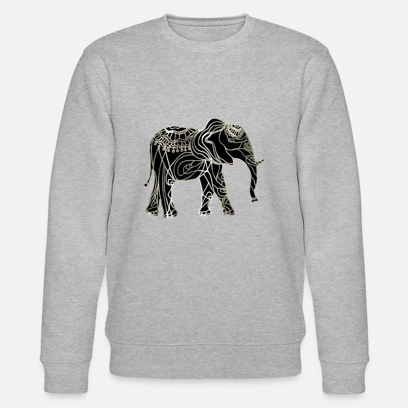 Elefant - Stanley/Stella Unisex Bio-Sweatshirt CHANGER  - Grau meliert