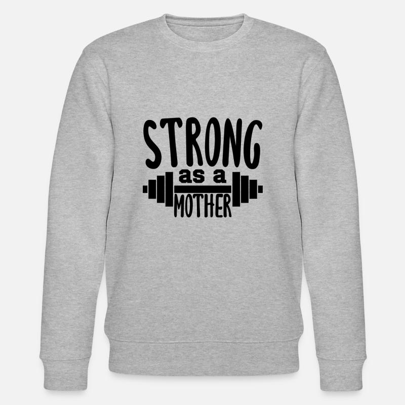 Forte comme une mère - Sweat bio CHANGER Stanley/Stella Unisexe - gris chiné