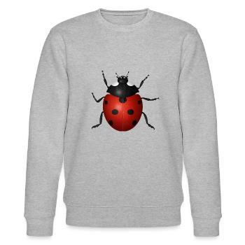 Marienkäfer - Stanley/Stella Unisex Bio-Sweatshirt CHANGER  - Grau meliert - Vorne - Nik (191cm) & Marisol (170cm)
