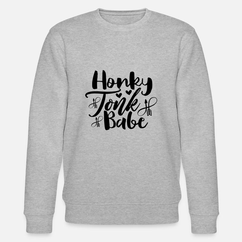 Honky Tonk Babe - Stanley/Stella Unisex Bio-Sweatshirt CHANGER  - Grau meliert