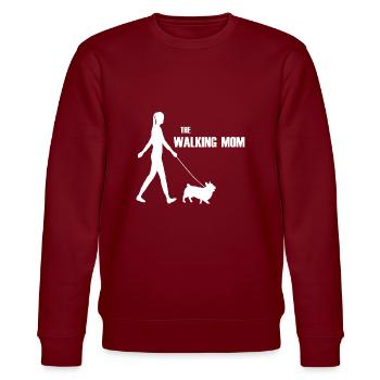 La promenade de maman qui marche - Sweat bio CHANGER Stanley/Stella Unisexe - bordeaux - Devant - Nik (191cm) & Marisol (170cm)