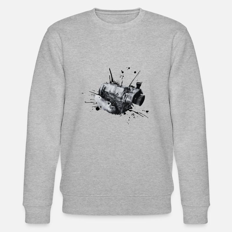 Power from Within - Zylinderkopf - Stanley/Stella Unisex Bio-Sweatshirt CHANGER  - Grau meliert